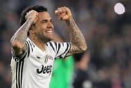 TURIN, ITALY - MARCH 14: Daniel Alves da Silva of Juventus FC celebrates a victory at the end of the UEFA Champions League Round of 16 second leg match between Juventus and FC Porto at Juventus Stadium on March 14, 2017 in Turin, Italy. (Photo by Marco Luzzani/Getty Images)