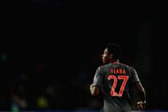 EINDHOVEN, NETHERLANDS - NOVEMBER 01: David Alaba of Bayern Muenchen (R) looks on during the UEFA Champions League Group D match between PSV Eindhoven and FC Bayern Muenchen at Philips Stadion on November 1, 2016 in Eindhoven, Netherlands. (Photo by Dean Mouhtaropoulos/Getty Images)