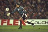 14 Dec 1996: Andoni Zubizaretta of Spain in action during the World cup qualifier between Spain and Yugoslavia in Valencia, Spain. Spain won the match 2-0. Mandatory Credit: Ben Radford/Allsport
