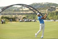 AUSTIN, TX - MARCH 26: Dustin Johnson plays a shot on the 13th hole during the final match of the World Golf Championships-Dell Technologies Match Play at the Austin Country Club on March 26, 2017 in Austin, Texas. (Photo by Darren Carroll/Getty Images)
