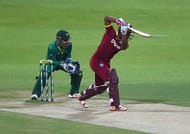 ABU DHABI, UNITED ARAB EMIRATES - OCTOBER 05: Evin Lewis of West Indies bats during the third One Day International match between Pakistan and West Indies at Zayed Cricket Stadium on October 5, 2016 in Abu Dhabi, United Arab Emirates. (Photo by Tom Dulat/Getty Images)