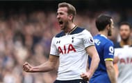 LONDON, ENGLAND - MARCH 05: Harry Kane of Tottenham Hotspur celebrates after scoring his sides first goal during the Premier League match between Tottenham Hotspur and Everton at White Hart Lane on March 5, 2017 in London, England. (Photo by Julian Finney/Getty Images)