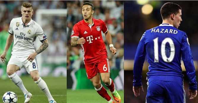 10 best midfielders in Europe this season (2016/17)