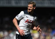 LONDON, ENGLAND - APRIL 15: Jan Vertonghen of Tottenham Hotspur in action during the Premier League match between Tottenham Hotspur and AFC Bournemouth at White Hart Lane on April 15, 2017 in London, England. (Photo by Shaun Botterill/Getty Images)