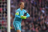 LONDON, ENGLAND - MARCH 26: Joe Hart of England looks on during the FIFA 2018 World Cup Qualifier between eEngland and Lithuania at Wembley Stadium on March 26, 2017 in London, England. (Photo by Shaun Botterill/Getty Images)