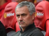 SUNDERLAND, ENGLAND - APRIL 09: Jose Mourinho, Manager of Manchester United looks on during the Premier League match between Sunderland and Manchester United at Stadium of Light on April 9, 2017 in Sunderland, England. (Photo by Shaun Botterill/Getty Images)