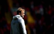 LIVERPOOL, ENGLAND - APRIL 23: Jurgen Klopp manager of Liverpool looks on prior to the Premier League match between Liverpool and Crystal Palace at Anfield on April 23, 2017 in Liverpool, England. (Photo by Laurence Griffiths/Getty Images)