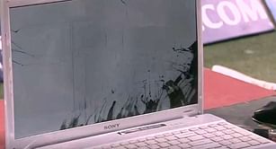 Shikhar Dhawan's boundary shatters Sunrisers Hyderabad analyst's laptop