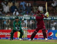 SHARJAH, UNITED ARAB EMIRATES - OCTOBER 02: Marlon Samuels of West Indies bats during the second One Day International match between Pakistan and West Indies at Sharjah Cricket Stadium on October 2, 2016 in Sharjah, United Arab Emirates. (Photo by Francois Nel/Getty Images)