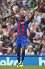 DUBLIN, IRELAND - JULY 30: Marlon Santos of Barcelona during the International Champions Cup series match between Barcelona and Celtic at Aviva Stadium on July 30, 2016 in Dublin, Ireland. (Photo by Charles McQuillan/Getty Images)