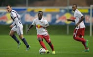 SCHLADMING, AUSTRIA - JULY 08: Naby Keita of Red Bull Salzburg controls the ball during the friendly match between Red Bull Salzburg and West Brom on July 8, 2015 in Schladming, Austria. (Photo by Adam Pretty/Getty Images)