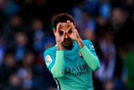 VITORIA-GASTEIZ, SPAIN - FEBRUARY 11: Neymar JR. of FC Barcelona celebrates scoring their second goal during the La Liga match between Deportivo Alaves and FC Barcelona at Estadio de Mendizorroza on February 11, 2017 in Vitoria-Gasteiz, Spain. (Photo by Gonzalo Arroyo Moreno/Getty Images)