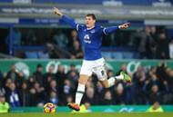 LIVERPOOL, ENGLAND - FEBRUARY 04: Ross Barkley of Everton celebrates scoring his sides sixth goal during the Premier League match between Everton and AFC Bournemouth at Goodison Park on February 4, 2017 in Liverpool, England. (Photo by Alex Livesey/Getty Images)