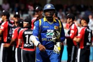NOTTINGHAM, ENGLAND - JULY 06: Thilina Kandamby of Sri Lanka leaves the pitch after he is dismissed during the fourth Natwest One Day International between England and Sri Lanka at Trent Bridge on July 6, 2011 in Nottingham, United Kingdom. (Photo by David Rogers/Getty Images)