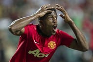 SO KON PO, HONG KONG - JULY 29: Wilfried Zaha of Manchester United reacts after missing an opportunity to score during the international friendly match between Kitchee FC and Manchester United at Hong Kong Stadium on July 29, 2013 in So Kon Po, Hong Kong. (Photo by Victor Fraile/Getty Images)