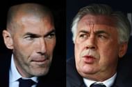 Zinedine Zidane and Carlo Ancelotti