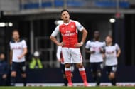 LONDON, ENGLAND - APRIL 30: Alexis Sanchez of Arsenal looks dejected after Tottenham Hotspur first goal during the Premier League match between Tottenham Hotspur and Arsenal at White Hart Lane on April 30, 2017 in London, England. (Photo by Shaun Botterill/Getty Images)