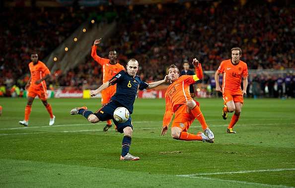 Andres Iniesta goal 2010 World Cup final Spain Netherlands