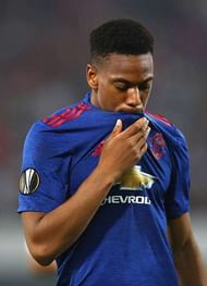 ROTTERDAM, NETHERLANDS - SEPTEMBER 15: Anthony Martial of Manchester United looks dejected after the UEFA Europa League Group A match between Feyenoord and Manchester United FC at Feijenoord Stadion on September 15, 2016 in Rotterdam, . (Photo by Dean Mouhtaropoulos/Getty Images)
