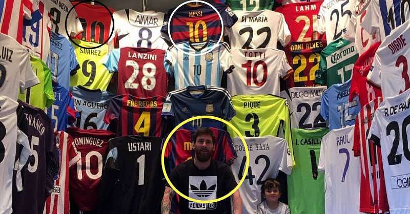 Messi&#039;s shirts have been turned upside down for sponsorship reasons