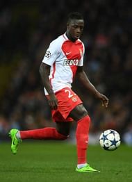 MANCHESTER, ENGLAND - FEBRUARY 21: Benjamin Mendy of Monaco in action during the UEFA Champions League Round of 16 first leg match between Manchester City FC and AS Monaco at Etihad Stadium on February 21, 2017 in Manchester, United Kingdom. (Photo by Laurence Griffiths/Getty Images)