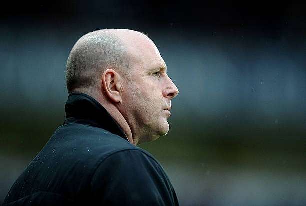 BLACKBURN, ENGLAND - MAY 07:  Blackburn Rovers Manager Steve Kean looks on prior to the Barclays Premier League match between Blackburn Rovers and Wigan Athletic at Ewood Park on May 7, 2012 in Blackburn, England.  (Photo by Laurence Griffiths/Getty Images)