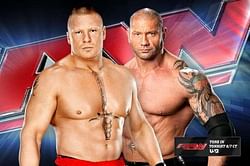 WWE News: Batista opens up about his only match with Brock Lesnar