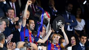 Iniesta: I needed Busquets' help to lift the Copa del Rey trophy!