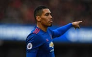 MIDDLESBROUGH, ENGLAND - MARCH 19: Chris Smalling of Manchester United in action during the Premier League match between Middlesbrough and Manchester United at Riverside Stadium on March 19, 2017 in Middlesbrough, England. (Photo by Stu Forster/Getty Images)