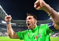 TURIN, ITALY - MAY 09: Gianluigi Buffon of Juventus celebrates with fans after the full time whistle following victory in the UEFA Champions League Semi Final second leg match between Juventus and AS Monaco at Juventus Stadium on May 9, 2017 in Turin, Italy. (Photo by Stuart Franklin/Getty Images)