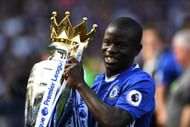 LONDON, ENGLAND - MAY 21: N'Golo Kante of Chelsea celebrates with the Premier League Trophy after the Premier League match between Chelsea and Sunderland at Stamford Bridge on May 21, 2017 in London, England. (Photo by Shaun Botterill/Getty Images)