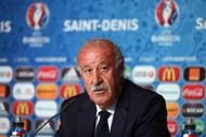PARIS, FRANCE - JUNE 26: In this handout image provided by UEFA head coach Vicente del Bosque of Spain attends a press conference at Stade de France on June 26, 2016 in Paris, France. (Photo by Handout/UEFA via Getty Images)