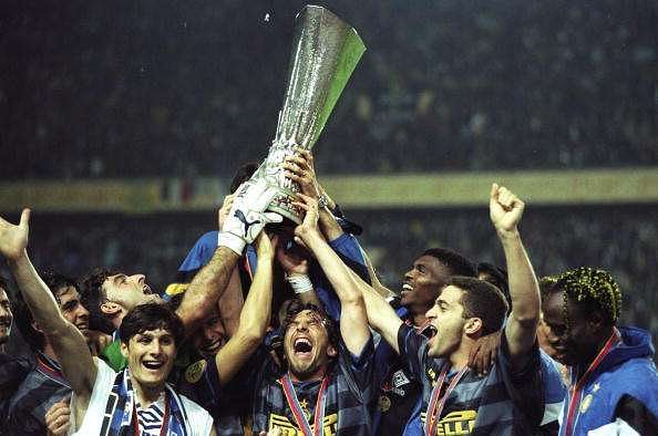 Inter Milan 1998 UEFA Cup Final Shirt - Grey - Mens