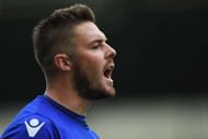 STOKE ON TRENT, ENGLAND - APRIL 29: Jack Butland of Stoke City gives instructions during the Premier League match between Stoke City and West Ham United at Bet365 Stadium on April 29, 2017 in Stoke on Trent, England. (Photo by Gareth Copley/Getty Images)