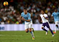 AL AIN, UNITED ARAB EMIRATES - MAY 15: Jack Rodwell of Manchester City in action during the friendly match between Al Ain and Manchester City at Hazza bin Zayed Stadium on May 15, 2014 in Al Ain, United Arab Emirates. (Photo by Warren Little/Getty Images)
