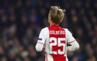AMSTERDAM, NETHERLANDS - FEBRUARY 23: Kasper Dolberg of Ajax in action during the UEFA Europa League Round of 32 second leg match between Ajax Amsterdam and Legia Warszawa at Amsterdam Arena on February 23, 2017 in Amsterdam, Netherlands. (Photo by Dean Mouhtaropoulos/Getty Images)