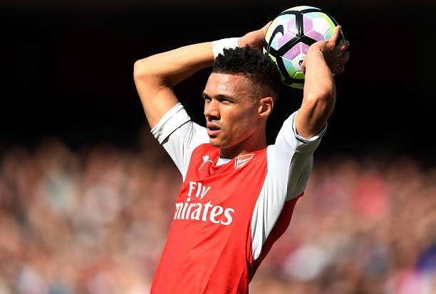 LONDON, ENGLAND - MAY 07:  Keiran Gibbs of Arsenal in action during the Premier League match between Arsenal and Manchester United at Emirates Stadium on May 7, 2017 in London, England.  (Photo by Laurence Griffiths/Getty Images)