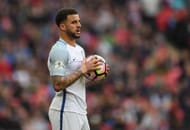 LONDON, ENGLAND - MARCH 26: Kyle Walker of England prepares for a throw in during the FIFA 2018 World Cup Qualifier between England and Lithuania at Wembley Stadium on March 26, 2017 in London, England. (Photo by Laurence Griffiths/Getty Images)