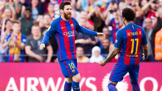 Neymar: Time for Barcelona to sort Messi's new contract