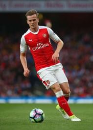 LONDON, ENGLAND - MAY 16: Rob Holding of Arsenal in action during the Premier League match between Arsenal and Sunderland at Emirates Stadium on May 16, 2017 in London, England. (Photo by Charlie Crowhurst/Getty Images)