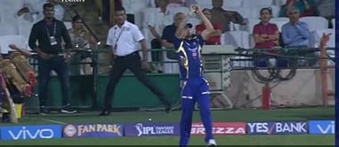 IPL 2017 Qualifier 2, MI vs KKR: Mitchell Johnson's spectacular catch to dismiss Ishank Jaggi is the SK Play of the Day