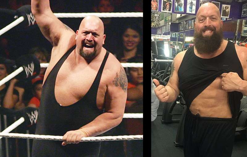 Big Show transformed body with WWE legend going from 36-stone