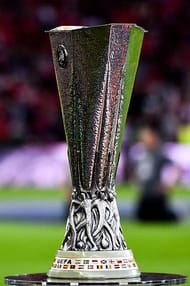 BASEL, SWITZERLAND - MAY 18: The Europa League trophy on display prior to the UEFA Europa League Final match between Liverpool and Sevilla at St. Jakob-Park on May 18, 2016 in Basel, Basel-Stadt. (Photo by David Ramos/Getty Images)