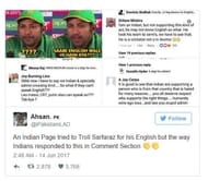 IND-PAK fans unite to stand against English supermacy