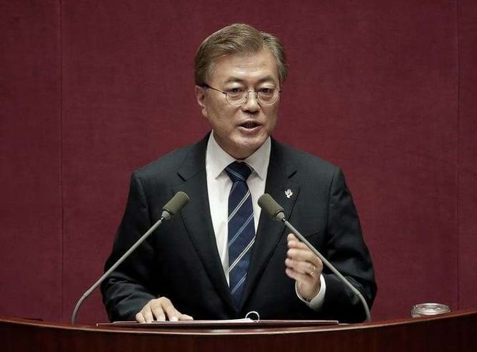 S.Korea's Moon suggests regional bloc including N.Korea hosts 2030 World Cup