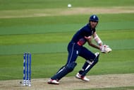 LONDON, ENGLAND - JUNE 01: Alex Hales of England bats during the ICC Champions Trophy match between England and Bangladesh at The Kia Oval on June 1, 2017 in London, England. (Photo by Jordan Mansfield/Getty Images)