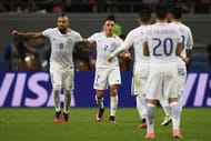 Chilean players celebrate