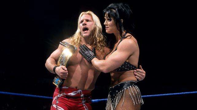 Chyna and Jericho became co - Intercontinental Champions, after they pinned each other at the same time