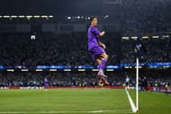 CARDIFF, WALES - JUNE 03: Cristiano Ronaldo of Real Madrid CF celebrates after scoring his team's first goal during the UEFA Champions League Final between Juventus and Real Madrid at National Stadium of Wales on June 3, 2017 in Cardiff, Wales. (Photo by David Ramos/Getty Images)