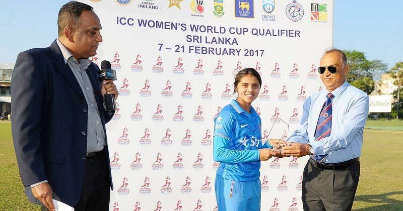 Devika was awarded the player of the match award in her 2nd&Atilde;‚&Acirc;&nbsp;ODI against Sri Lanka